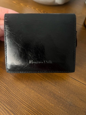 Massimo Dutti Leather Wallet Black Like New