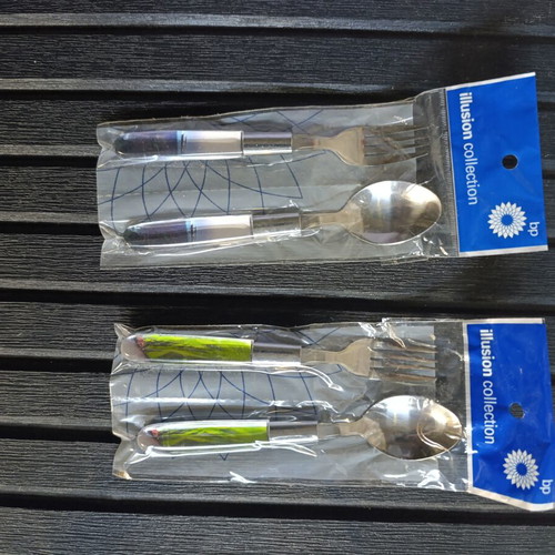 Cutlery set vintage, 2 sets spoon and fork