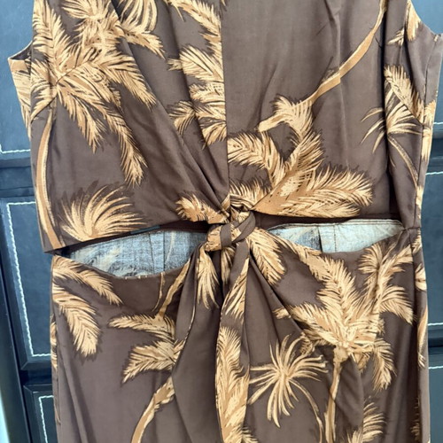 Mango jumpsuit with cutouts new, brown, size L