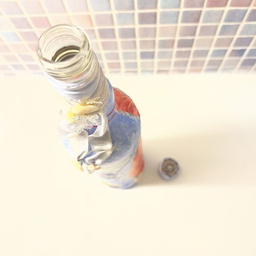 Handpainted Empty Bottle like new