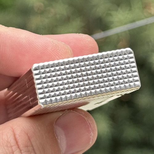 St. Dupont Line 1 silver lighter with box and papers