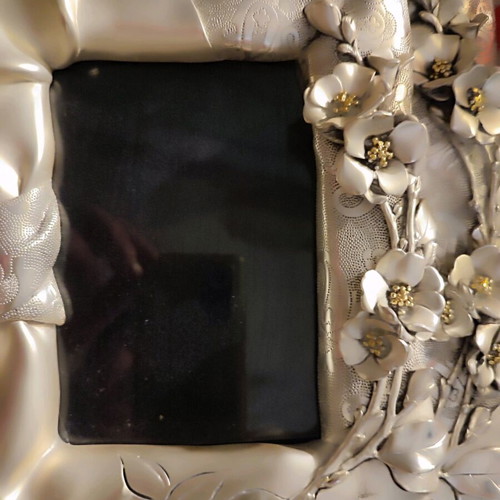 Vintage silver plated frame set like new