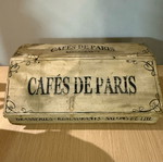 Vintage breadbox wooden used
