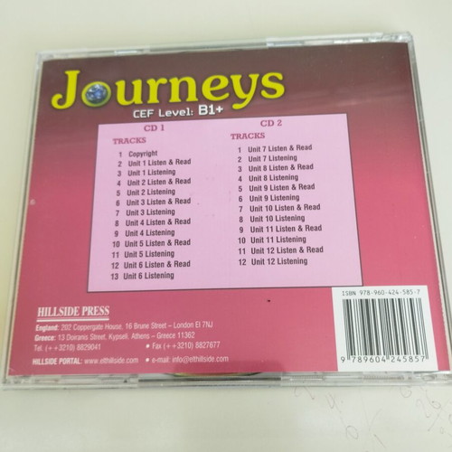 Journeys B1+ Teacher's Book with 2 Audio CDs like new by Hillside Press
