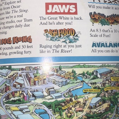 Universal Studios 1990 ET Jaws prospectus