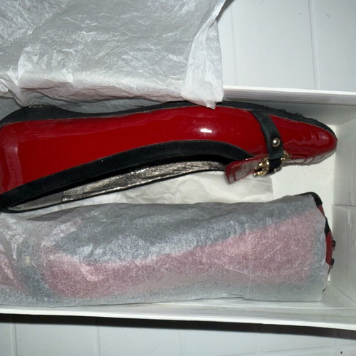Loafers red patent leather K D like new, size 37