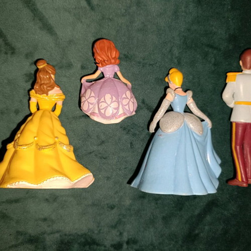 Disney Princess Bullyland figures used, pack of 4