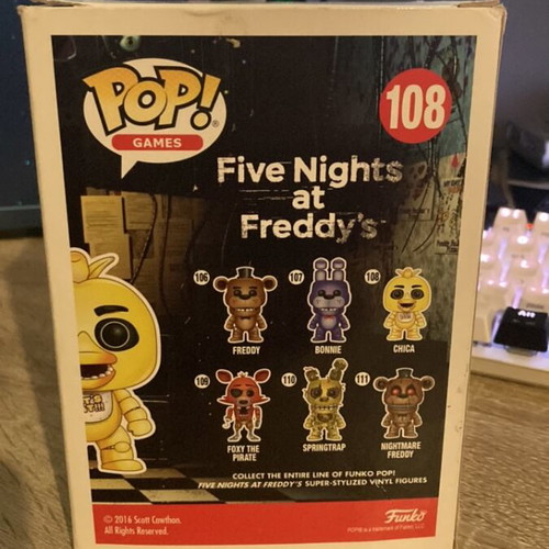 Funko Pop Chica Five Nights at Freddys used