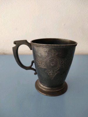 Metal mug used