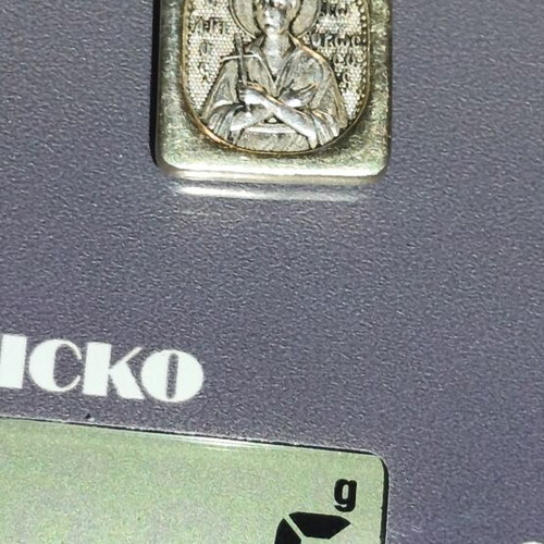 Silver pendant Saint John the Russian like new, 6 grams