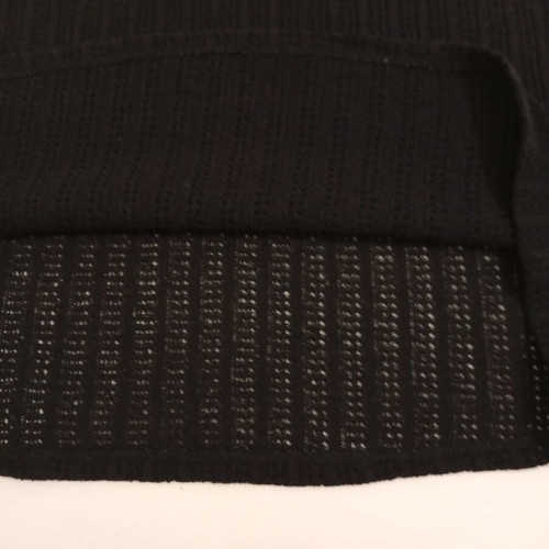 H&M knitted cotton mini dress, black, size S