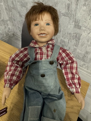 Ceramic farmer doll used, 50x40 cm