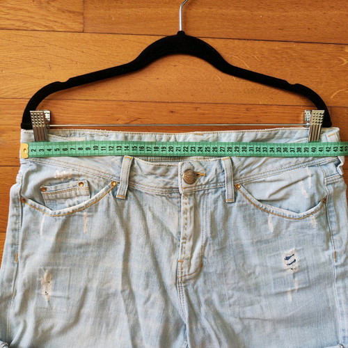 Women's Denim Shorts Staff Jeans "Doriana" distressed (Size W29)
