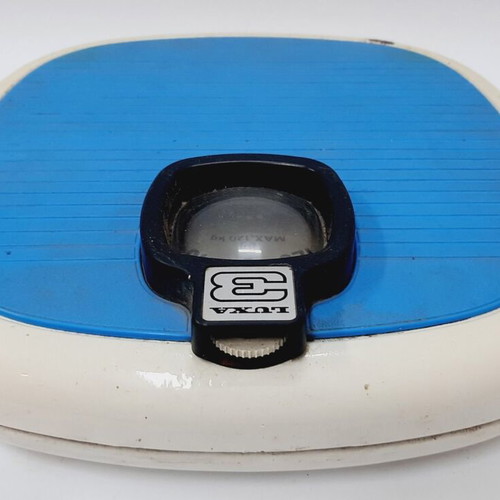 Vintage mechanical scale used, 120 kg, analog display, stable platform