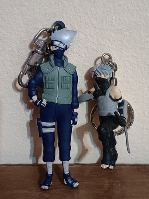 Naruto Shippuden Hatake Kakashi Keychains set of 2 used