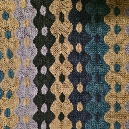 Amelie knitted scarf like new, multicolored, 2 meters long