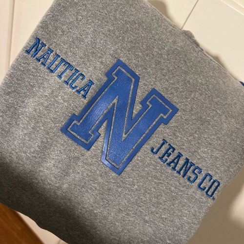 Nautica hoodie size L oversize, like new, gray and blue