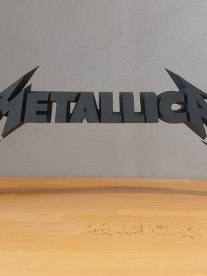 33εκ Επιτραπέζιο Λογότυπο Metallica