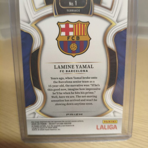 Lamine Yamal Purple Mojo Terrace La Liga Select 2025-26 Card New