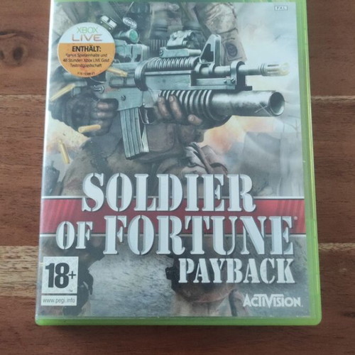 Soldier of Fortune Xbox 360 game, English version