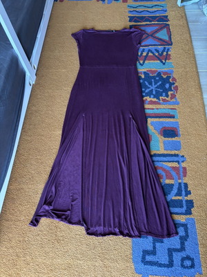 Boohoo maxi dress like new, purple, cotton, size XL