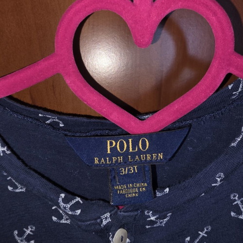 Polo Ralph Lauren toddler romper 3T like new, navy anchor print