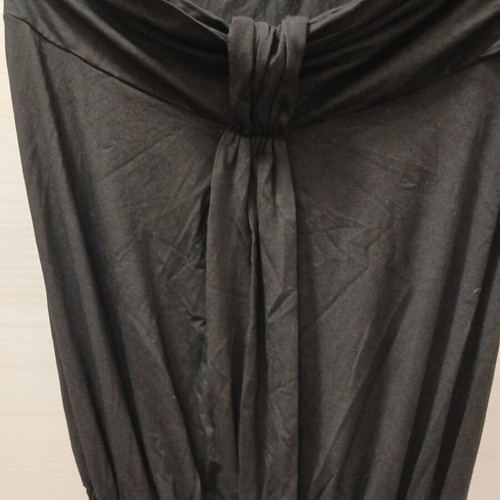 Le Vertige black printed maxi strapless dress like new