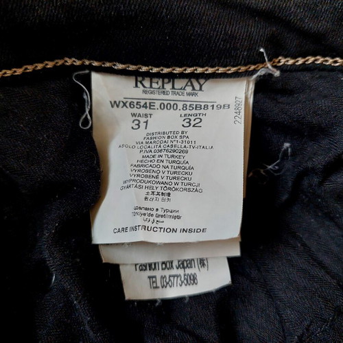 Replay women's grey jeans like new, size 31-32, slim fit, stretch