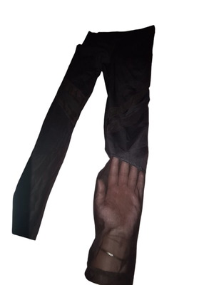 Simart leggings Large with sheer panels new