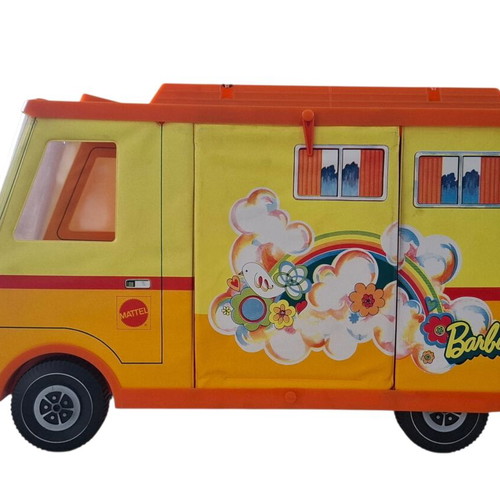 Vintage Mattel Barbie Camper used, rare collectible with box