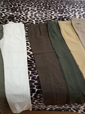 Men's pants used, pack of 7, size 31, multicolor