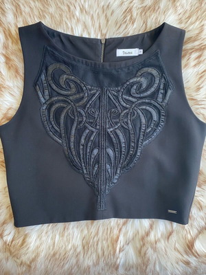 Toi&Moi black crop top like new, size M