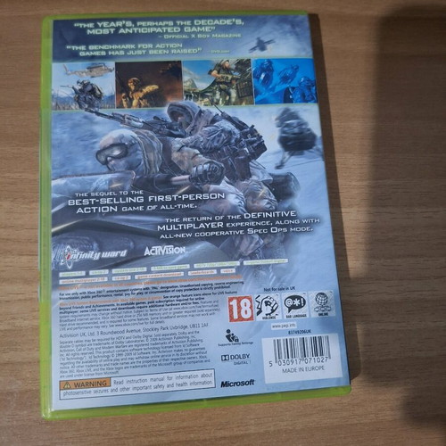 Call Of Duty Modern Warfare 2 Xbox 360 like new