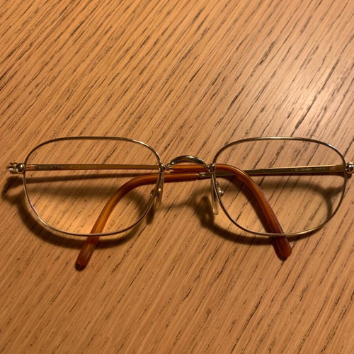 Cartier 18K eyeglasses used, gold color