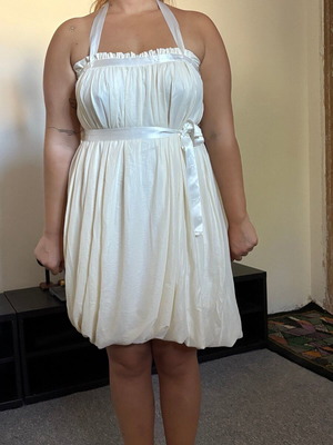 Attrattivo baloon dress used, white, size M