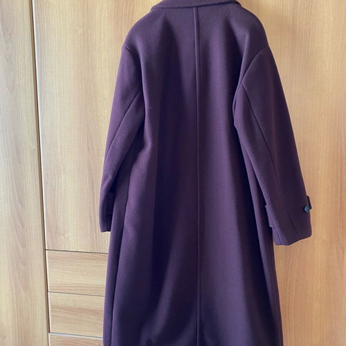 Zara oversized soft coat new, burgundy red XS
