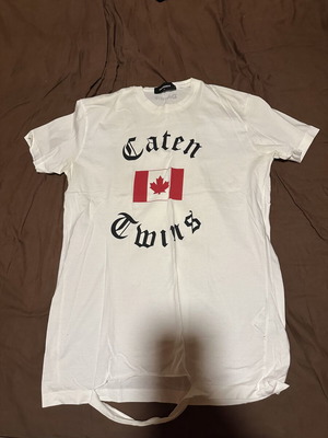 Dsquared2 White T Shirt Like New, Size L