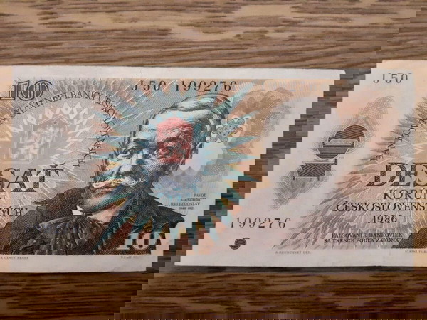 ΤΣΕΧΟΣΛΟΒΑΚΙΑ 10 ΚΟΡΩΝΕΣ ( 1986 ) - CZECHOSLOVAKIA 10 ( DESAT ) KORUN P # 94  XF / VF