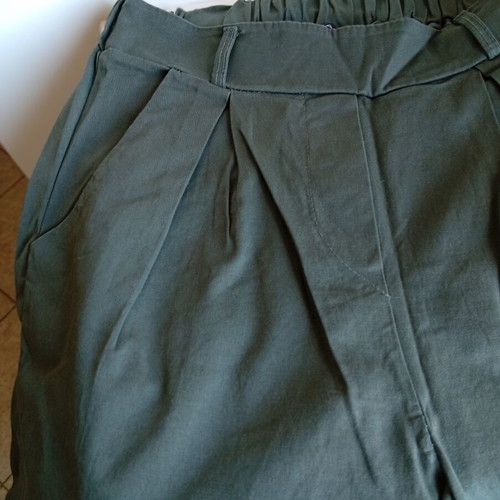 Zik Zak high-waisted women's pants like new, olive green, size S