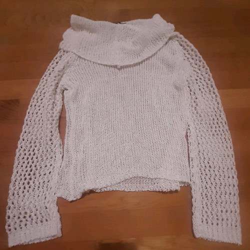 Mezzo knitted sweater like new, ecru, size S