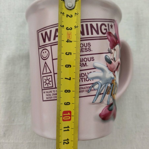 Mickey and Minnie coffee mugs large size 12cm like new