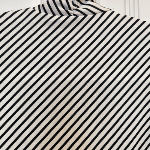 Striped elastic blouse H&M new, black and white, size L