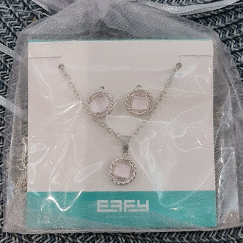 Effy necklace and earrings new, delicate set for girl