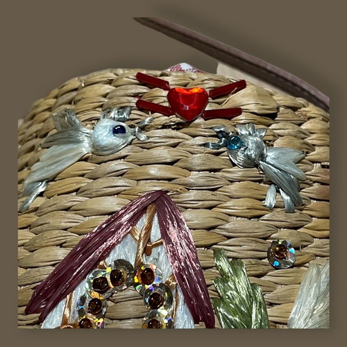 Basket hand bag used small