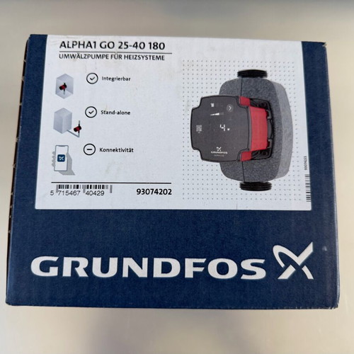 Alpha1 GO25-40 180 electronic circulator pump Grundfos new