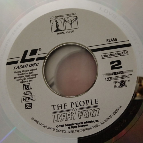 The People Vs. Larry Flynt LaserDisc like new, drama