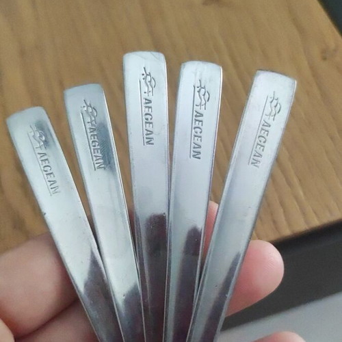 Aegean Airlines business class small forks set of 5 used