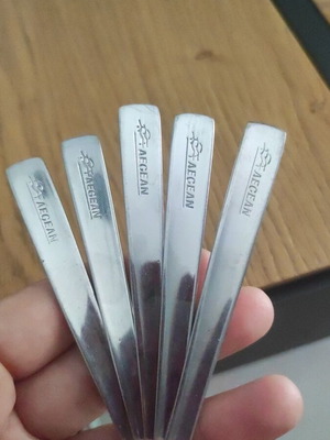 Aegean Airlines business class small forks set of 5 used