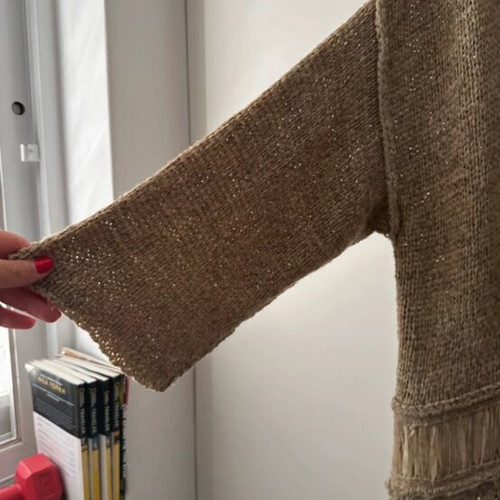 Zara knitted cardigan like new, beige, size M