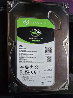 Seagate Barracuda 1TB hard drive used, 7200rpm